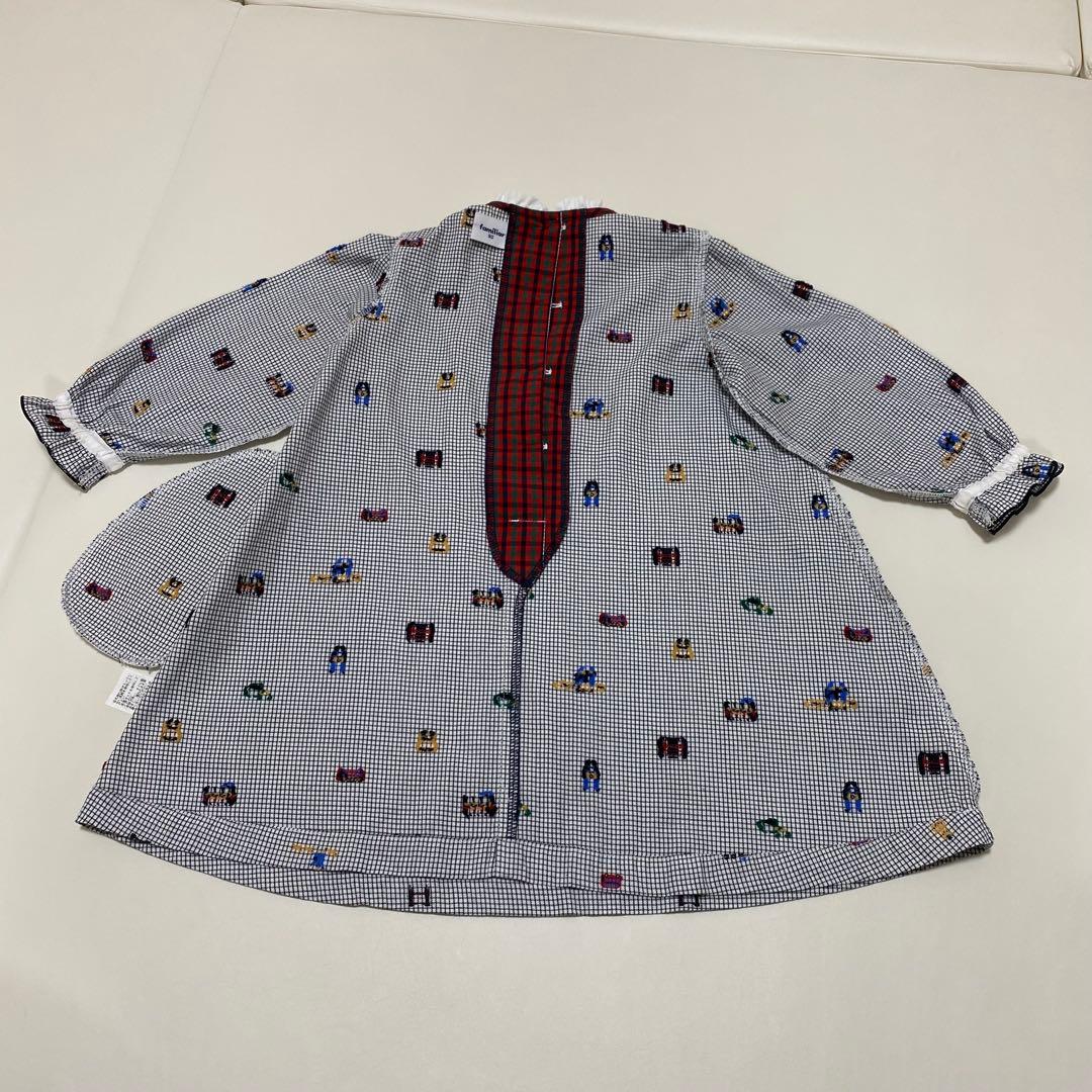 ファミリア　ロンドンシリーズ　イギリス　90cm 長袖　チェック柄ワンピース
