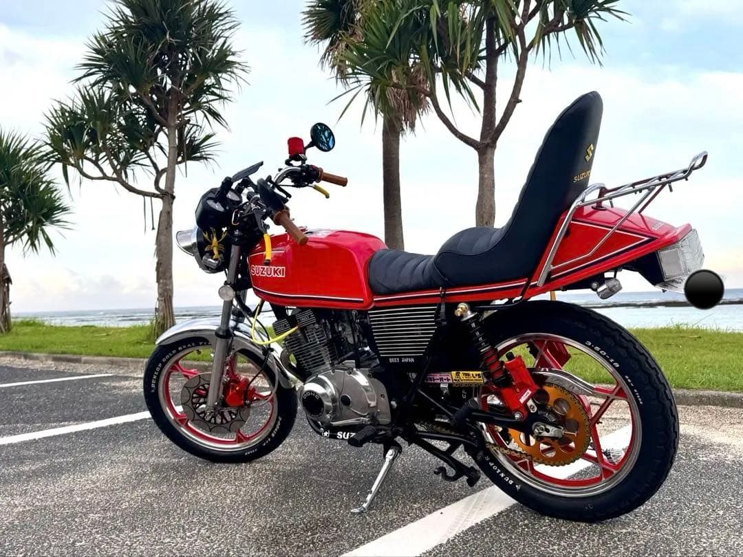 GSX250E GSX400E ザリ 三段 シート チョビ三 チョビサン