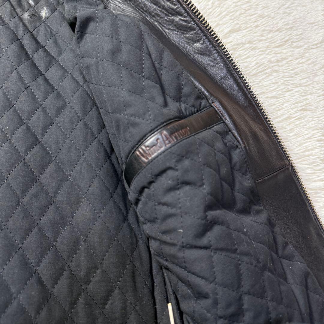 美品⭐️Wind Armor 茶芯 立体スカル&ファイヤーパターン ライダース