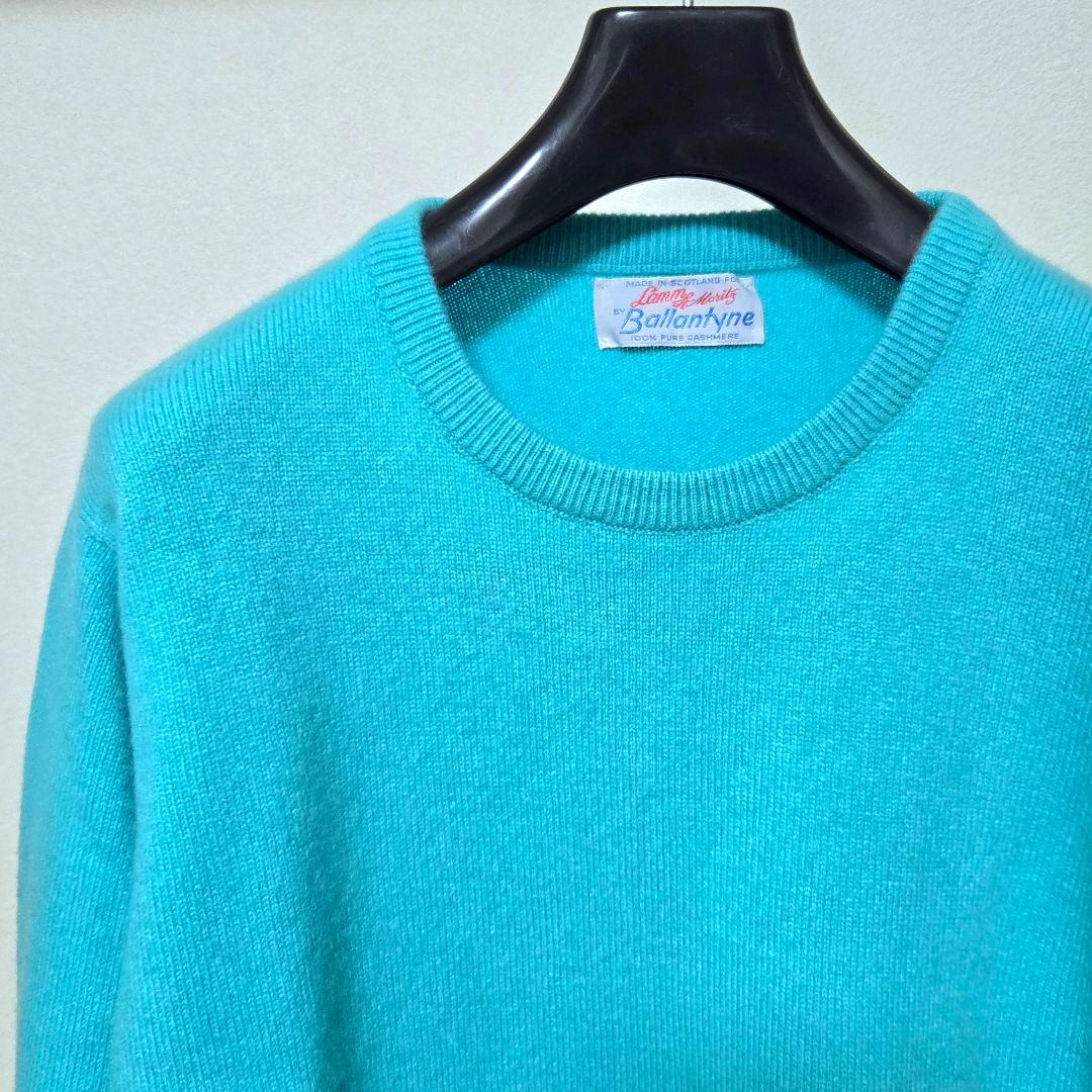 Ballantyne カシミヤ100 クルーネック ニット バランタイン 80s