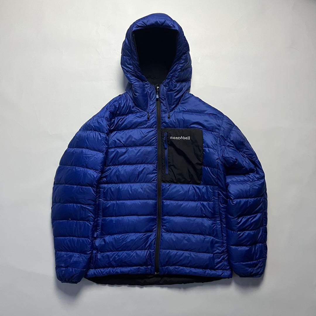 モンベル　コロラドパーカ ブルー ブラック S ダウン パーカー