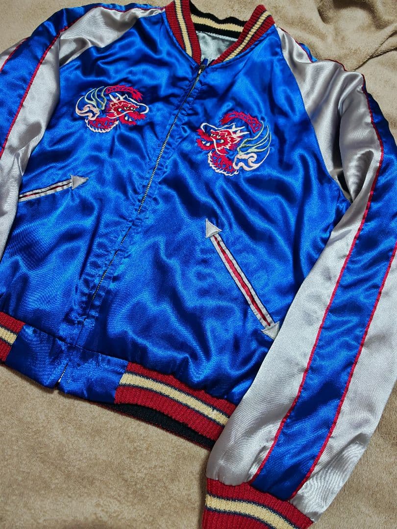テーラー東洋 ２面用 虎龍 日本限定 スカジャン vintage サテン
