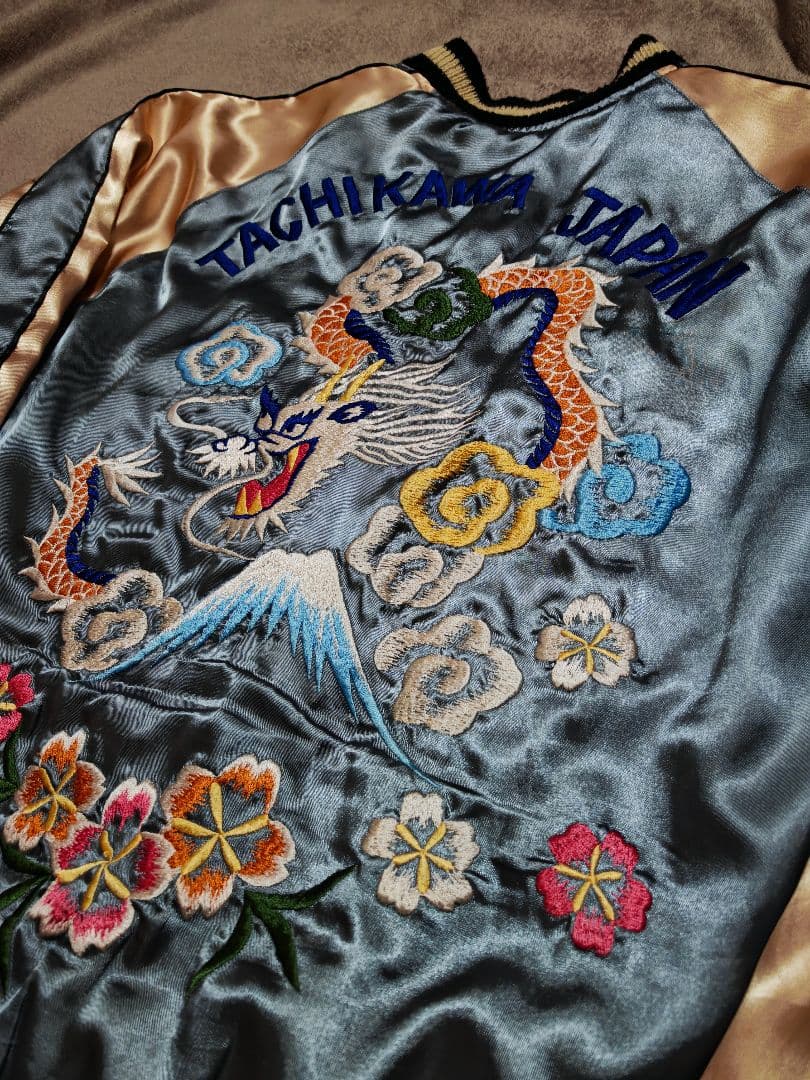 テーラー東洋 ２面用 虎龍 日本限定 スカジャン vintage サテン