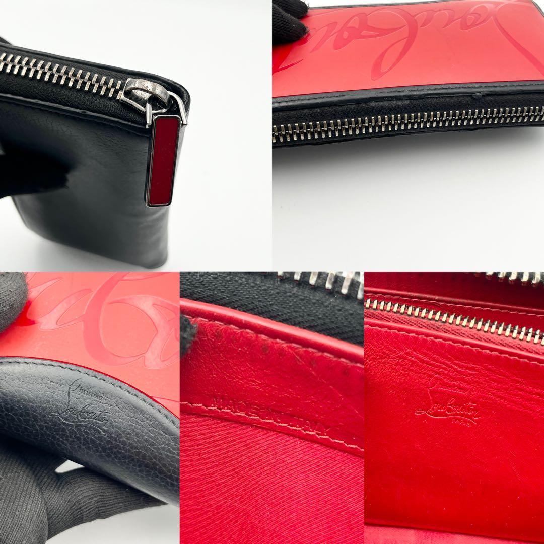 クリスチャン ルブタン 長財布 パネトーネ ラバーソール デカロゴ レザー