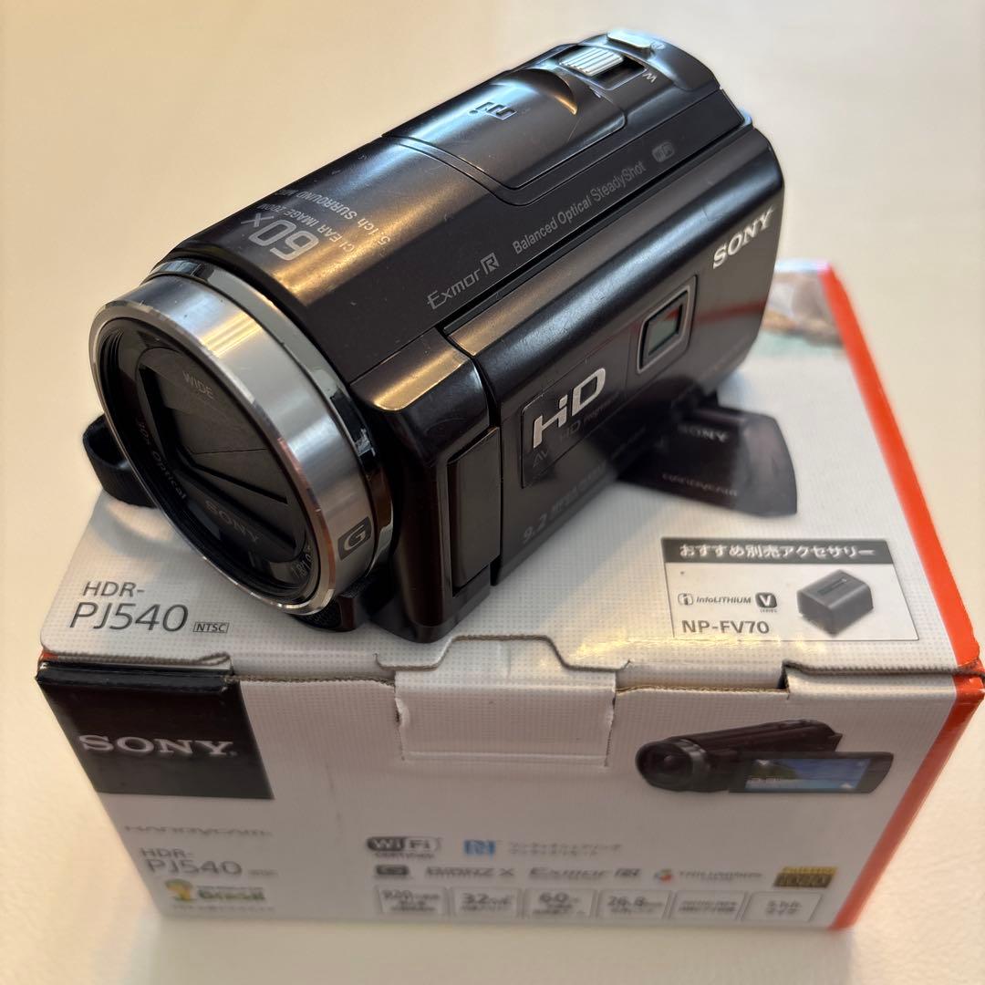 SONY HDR-PJ540 ビデオカメラ 本体　おまけつき