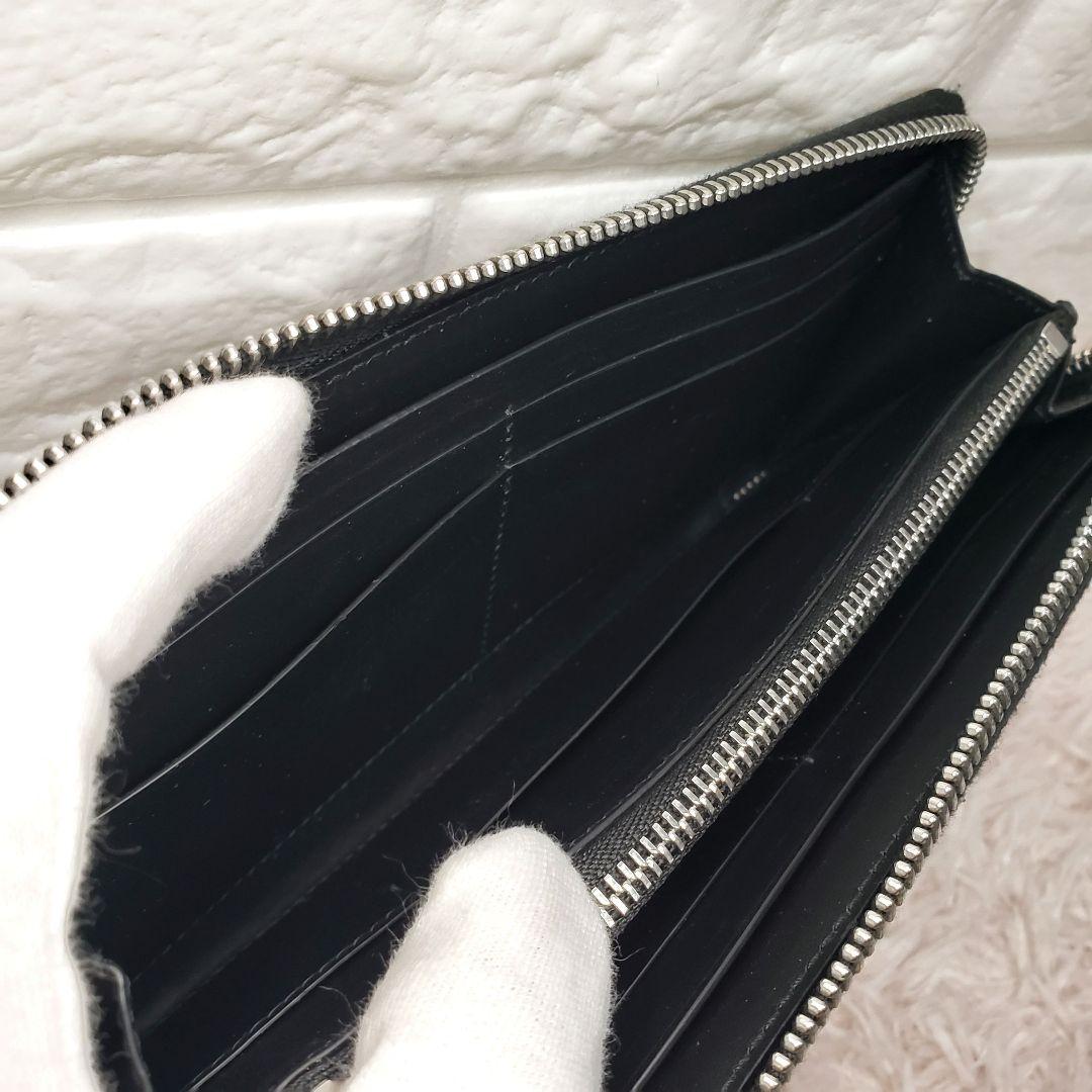 最新モデル dunhill ダンヒル ロゴ総柄 ラウンドファスナー長財布 極美品