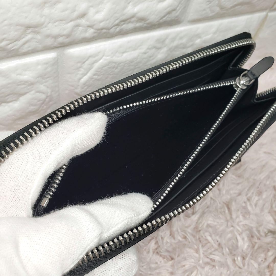 最新モデル dunhill ダンヒル ロゴ総柄 ラウンドファスナー長財布 極美品