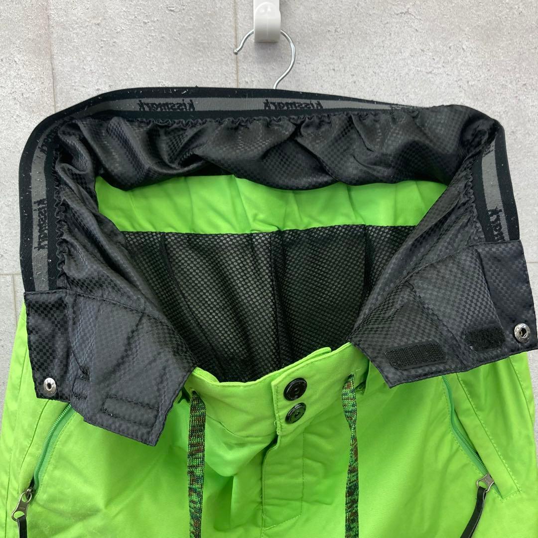 kissmark キスマーク スノーボードウェア パンツ メンズ L 黄緑