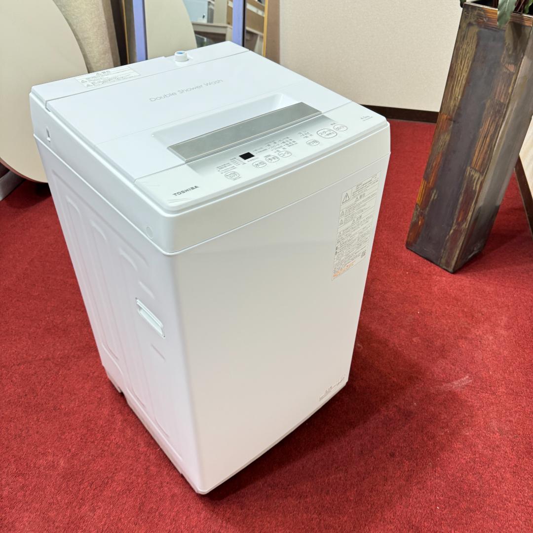 東京23区送料無料　超美品東芝4.5㎏　縦型洗濯機　2024年製　未使用に近い！