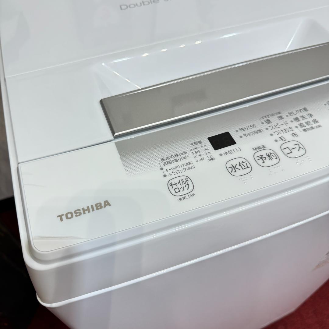 東京23区送料無料　超美品東芝4.5㎏　縦型洗濯機　2024年製　未使用に近い！