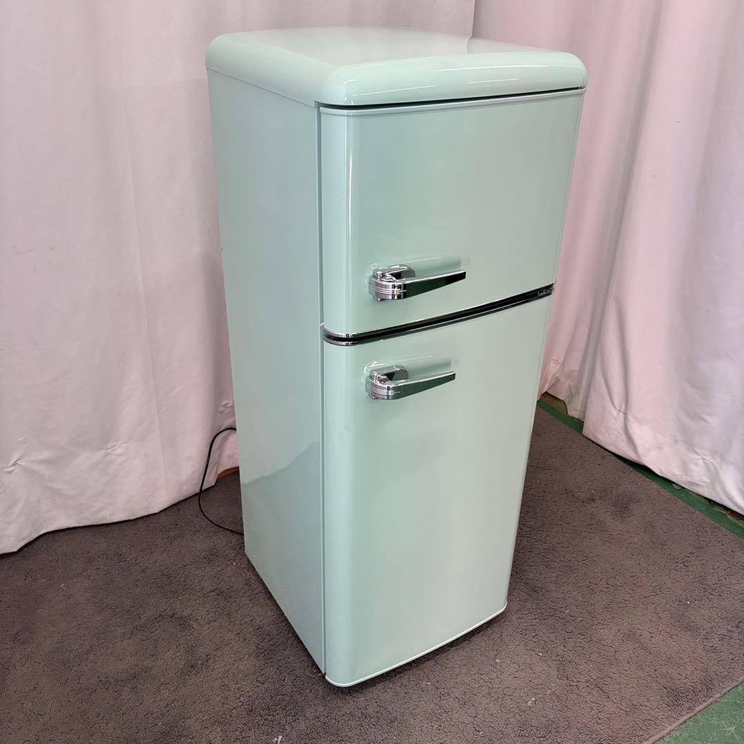 985　アイリスオーヤマ　冷蔵庫　一人暮らし　レトロ　設置無料　綺麗　安い‼️