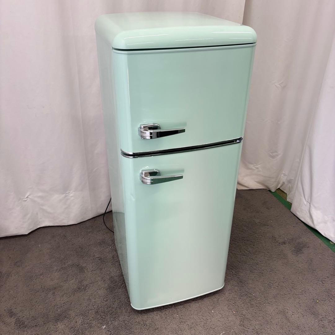 985　アイリスオーヤマ　冷蔵庫　一人暮らし　レトロ　設置無料　綺麗　安い‼️