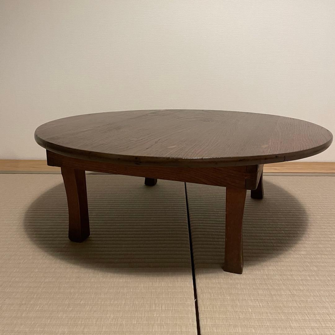 昭和レトロ　ちゃぶ台　直径約63.5cm