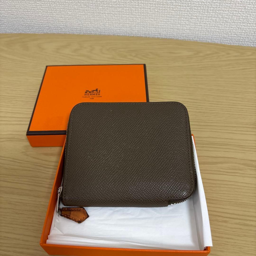 HERMESブラウンレザーケース 箱付き