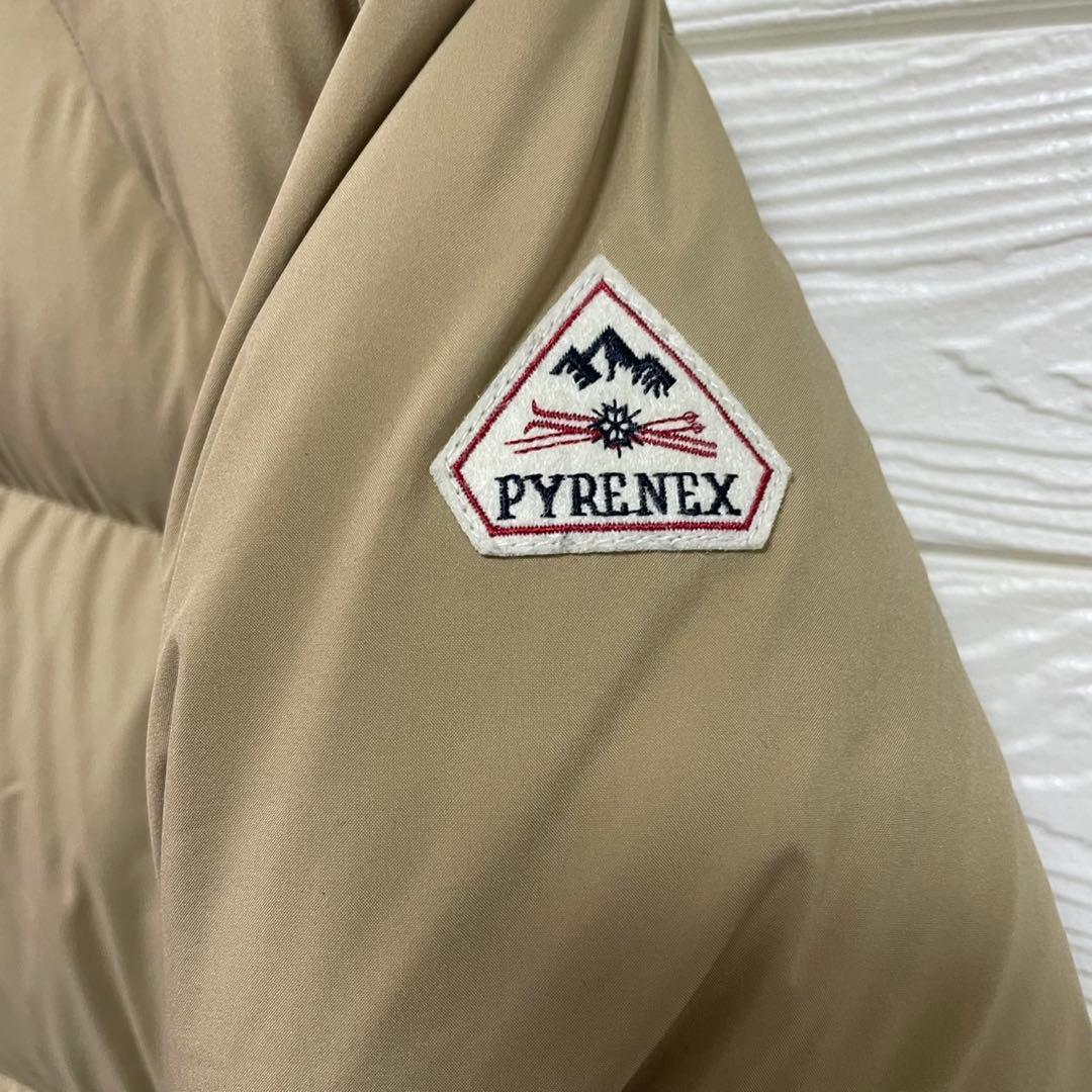 美品 PYRENEXピレネックスBARROW ダウンコート ベージュ 34