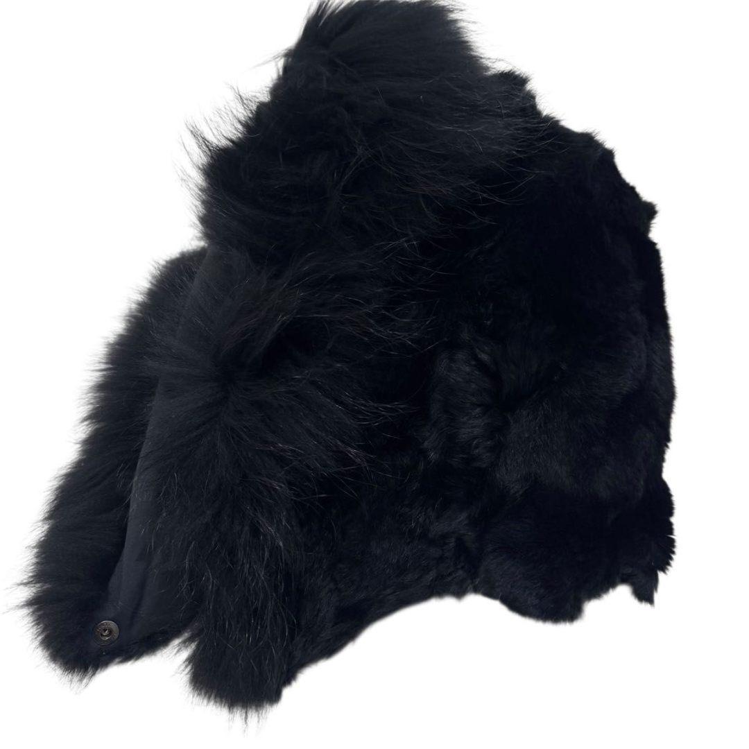 ダイアグラム　ダウンベスト　レッキス　ラビット　フード　脱着可能　ブラック　36