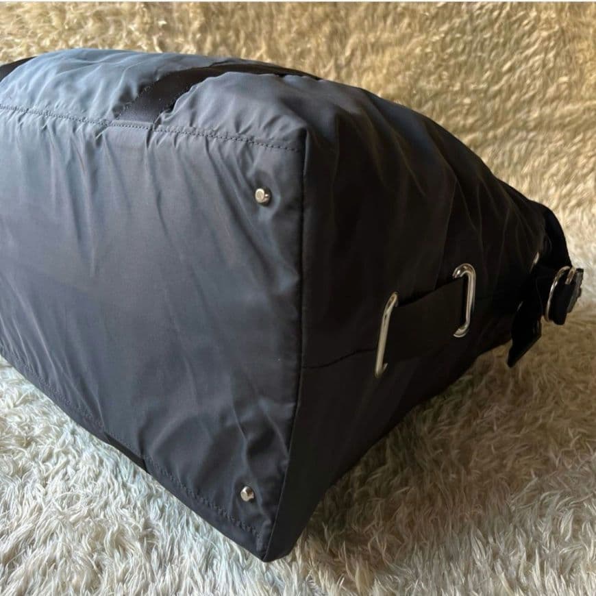 agnesb アニエスベー 2way ボストンバッグ ロゴ刺繍　ナイロン 大容量