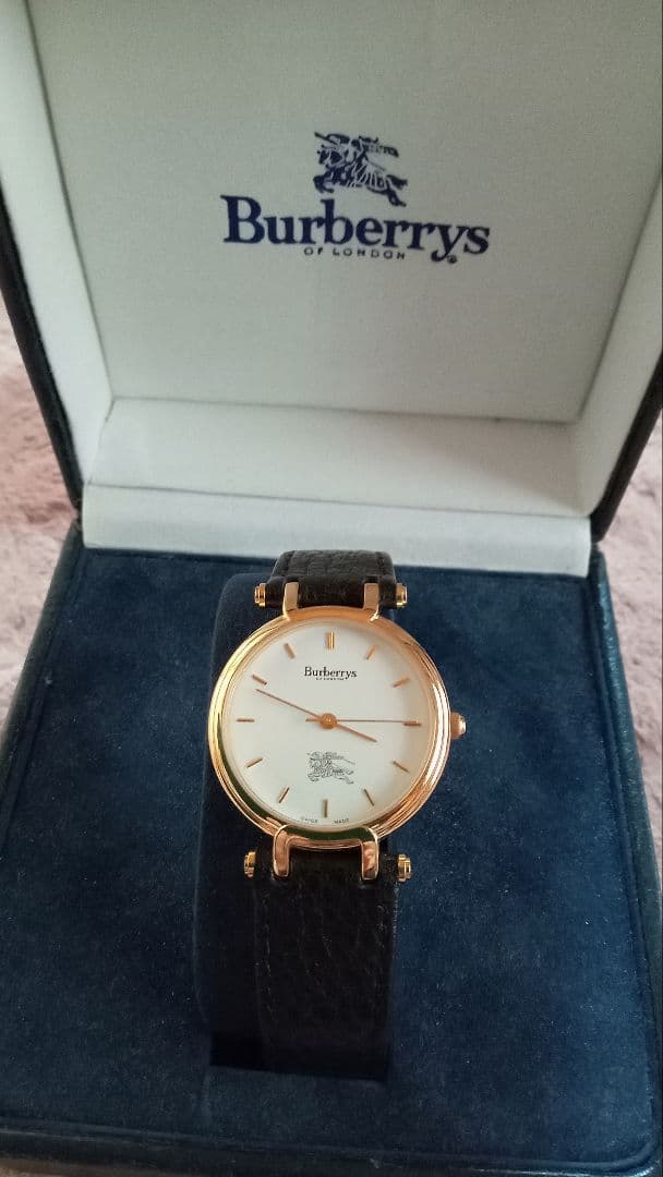 Burberrys 腕時計 アナログ ゴールド/ブラック