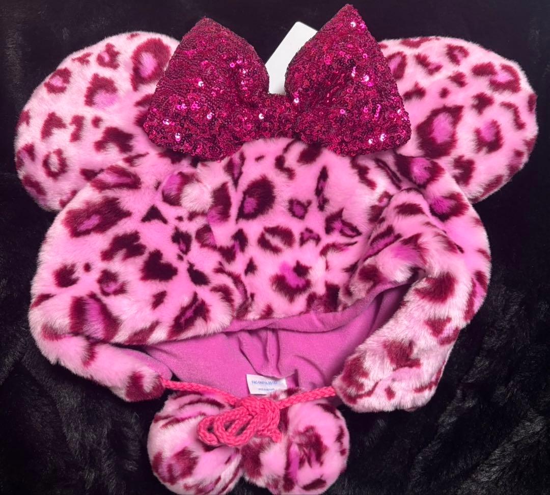 ディズニー ファンキャップ ヒョウ柄 レオパード ピンク