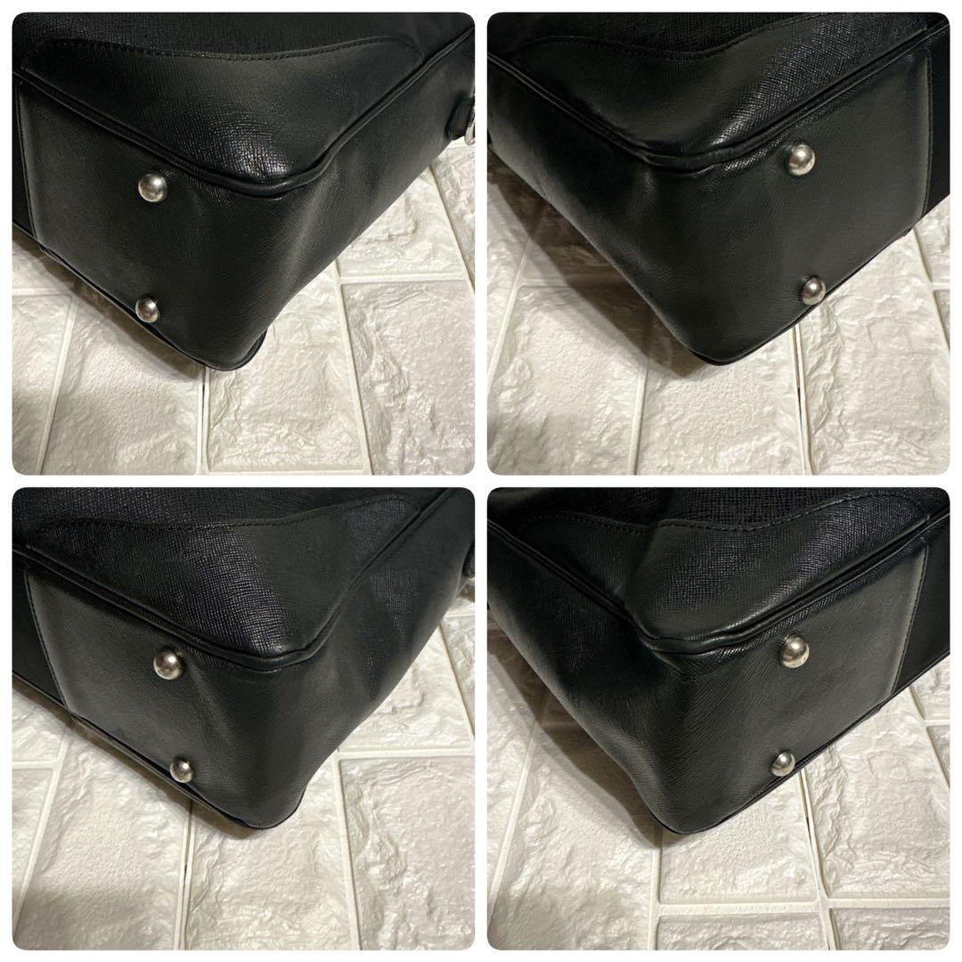 極美品 ペッレモルビダ ビジネスバッグ 2way ブラック レザー