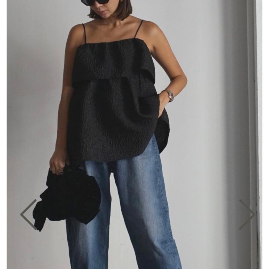 room306contemporary ボリュームエンボスキャミソールトップス