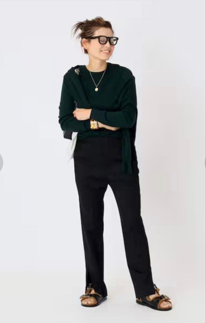 ★美品★EVERYDAY I LIKE ドゥーズィエムクラスカシミア混BK