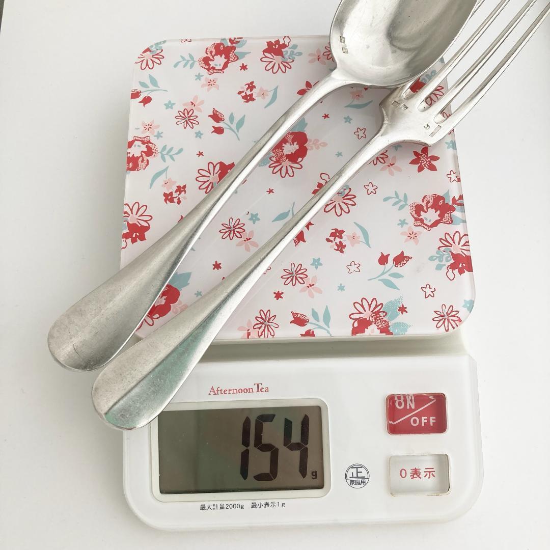 【リリ】フランスアンティーク⭐️フォークスプーン×2、ティースプーン2本