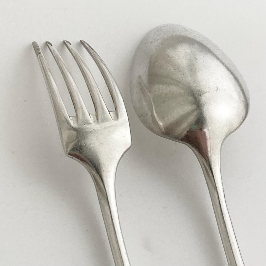 【リリ】フランスアンティーク⭐️フォークスプーン×2、ティースプーン2本