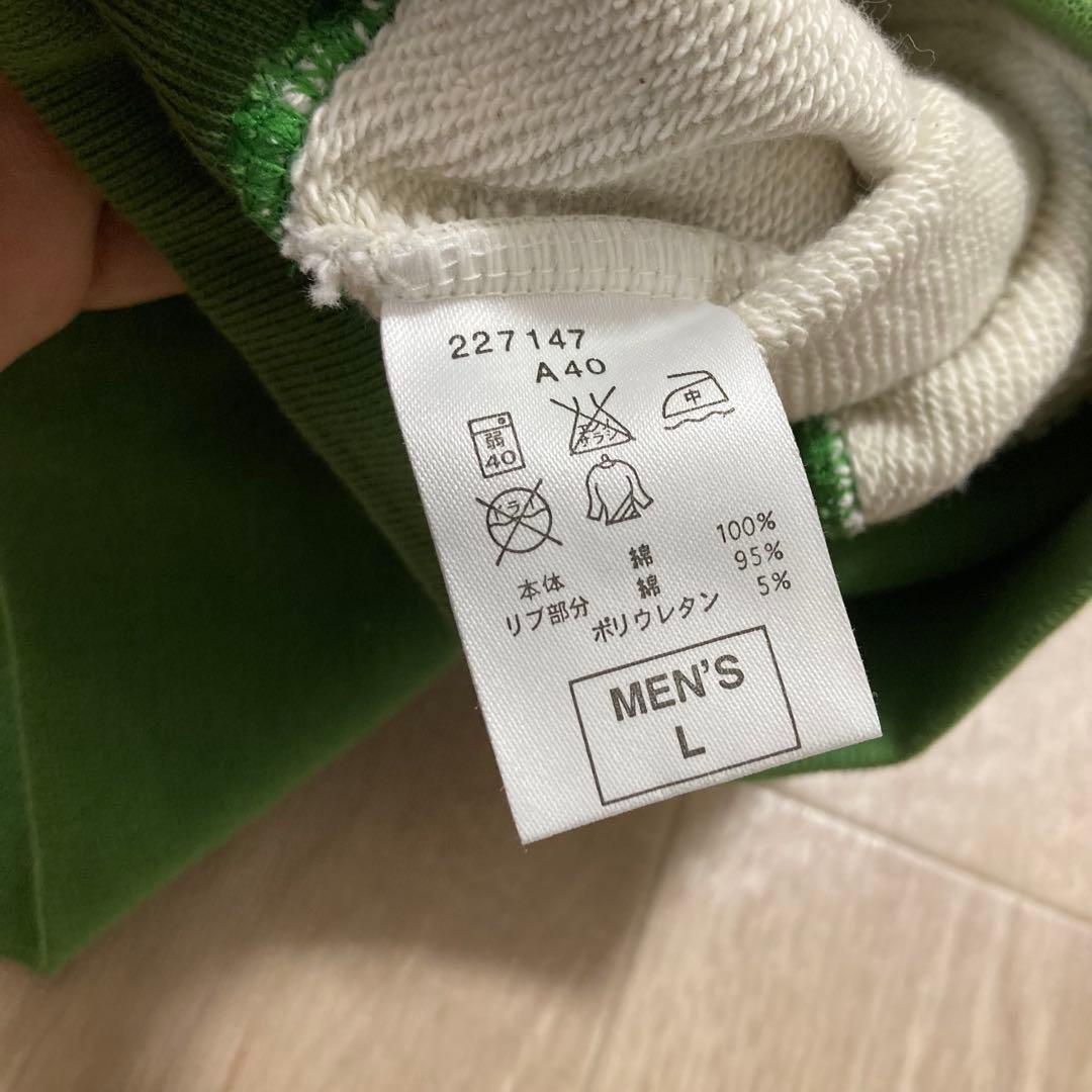 00s NIKE ゴツナイキロゴ刺繍ラグランスウェット 表記L 銀タグ　カマボコ