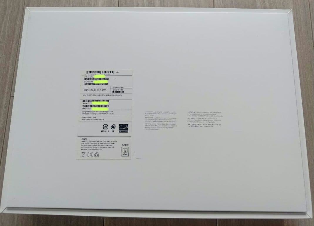 Macbook Air m2 512GB 16GB 色：SL【ジャンク・故障】