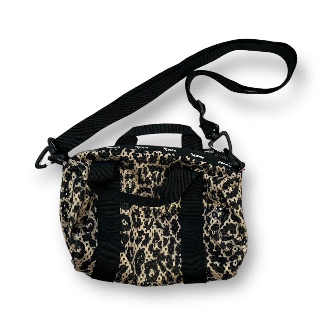 バッグ Supreme Mesh Mini Duffle Bag Leopard