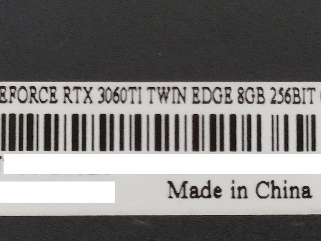 岩*田様 ZOTAC GAMING GeForce RTX3060Ti TWIN