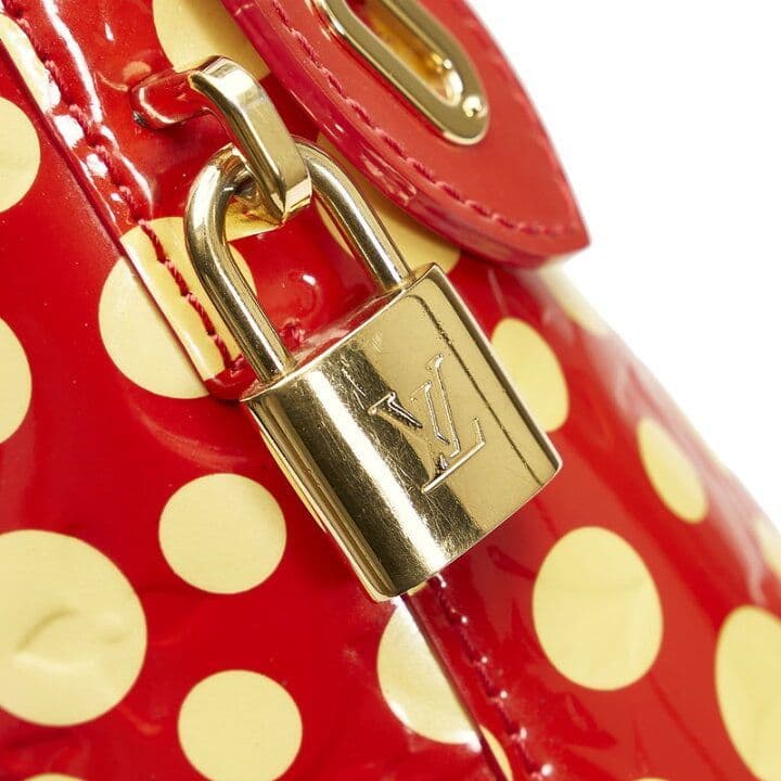 LOUIS VUITTON × 草間彌生ハンドバッグ エナメル ドット ヴィトン