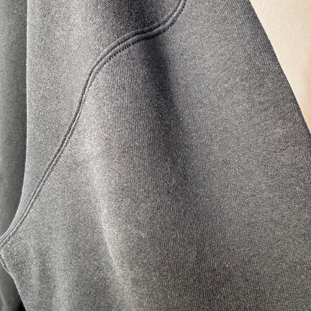 M*i様 希少 90s USA製 RUSSELL PLAIN 無地 前V ブラッ