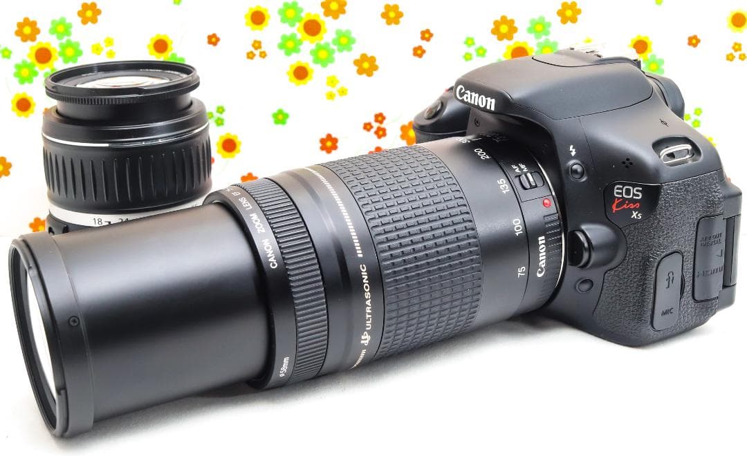 Canon kiss x5☆ダブルレンズ！☆スマホに転送！☆自撮りが楽々☆動画可