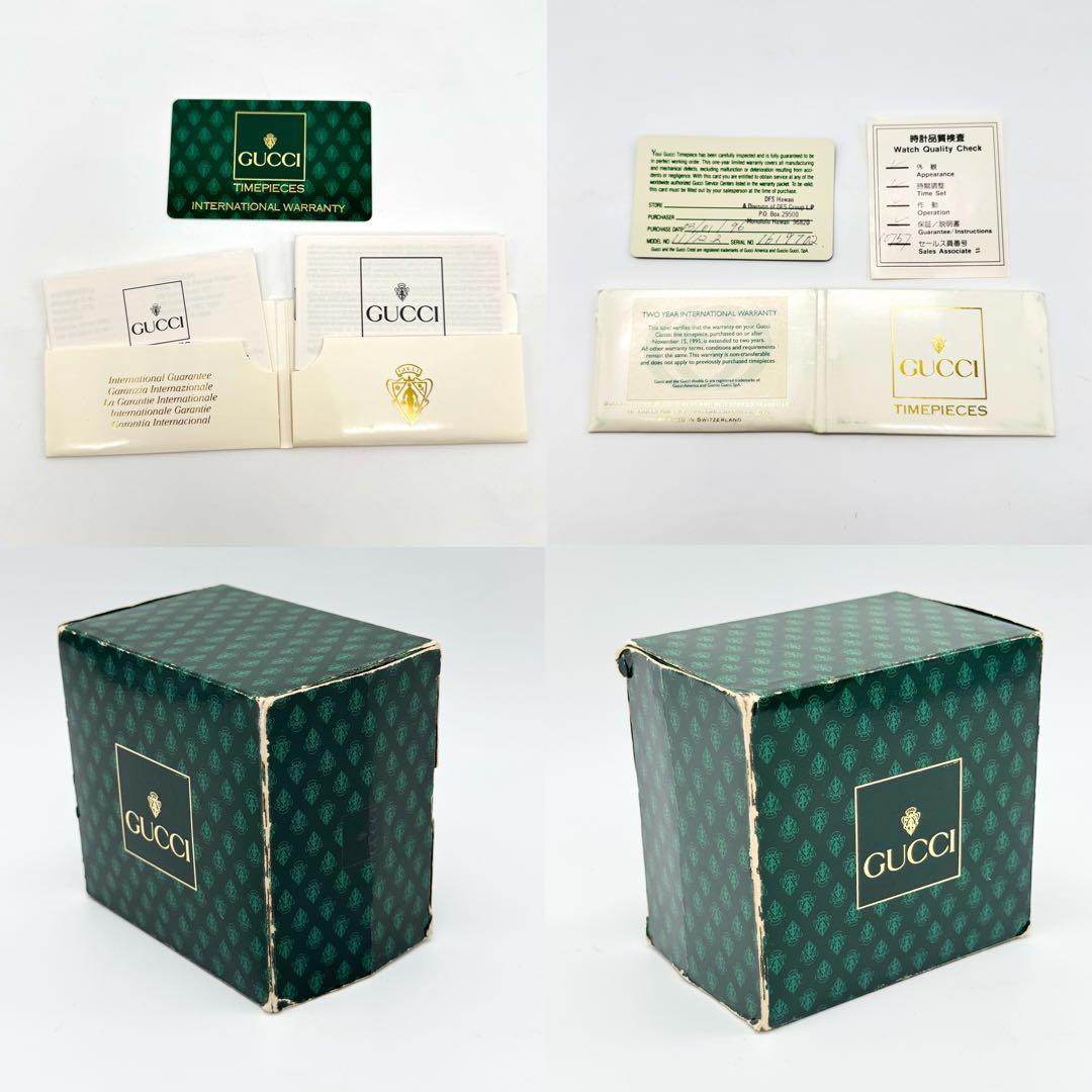 箱付き美品 GUCCI 腕時計 チェンジベゼル レディース ゴールド 12色