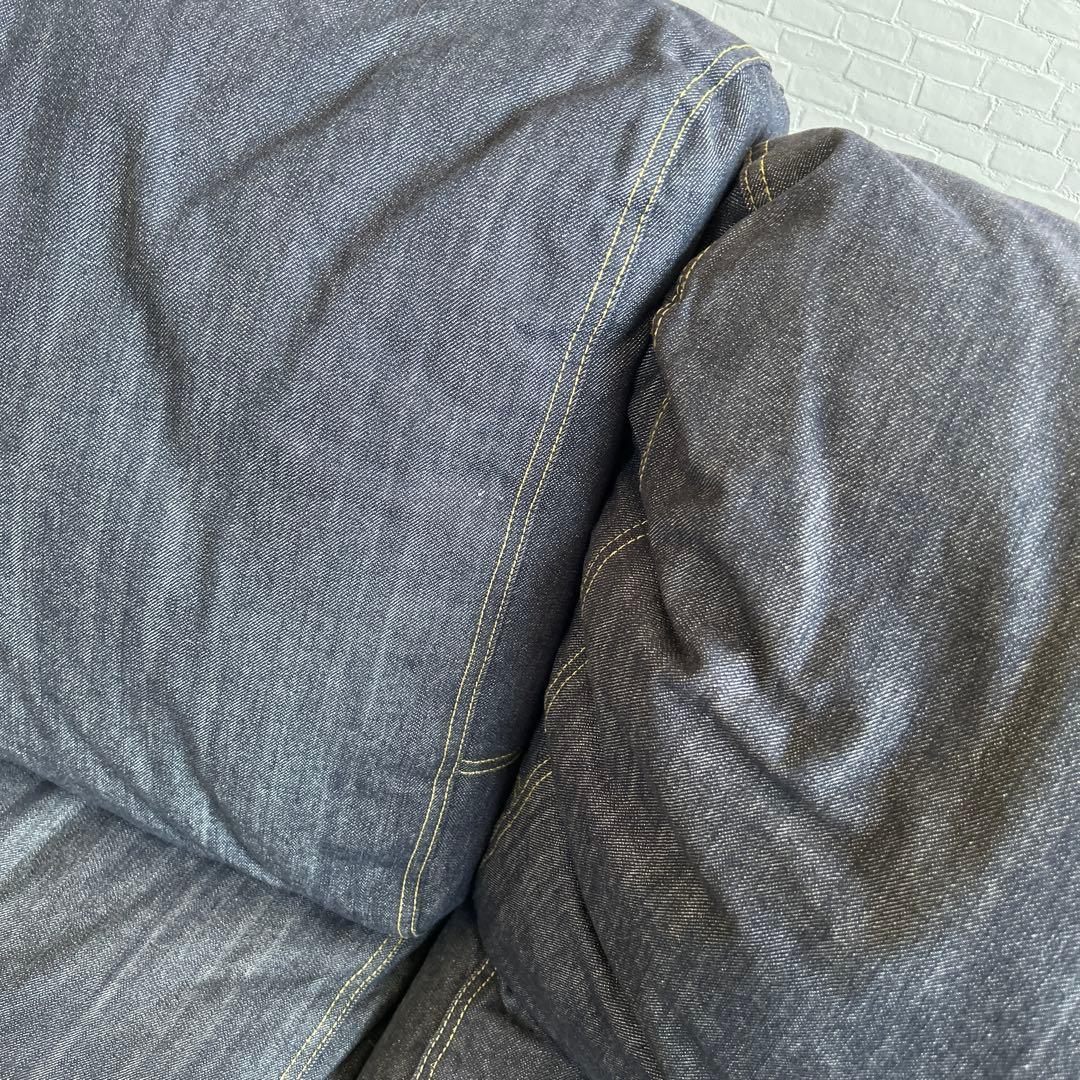 3人掛けソファー　デニム生地