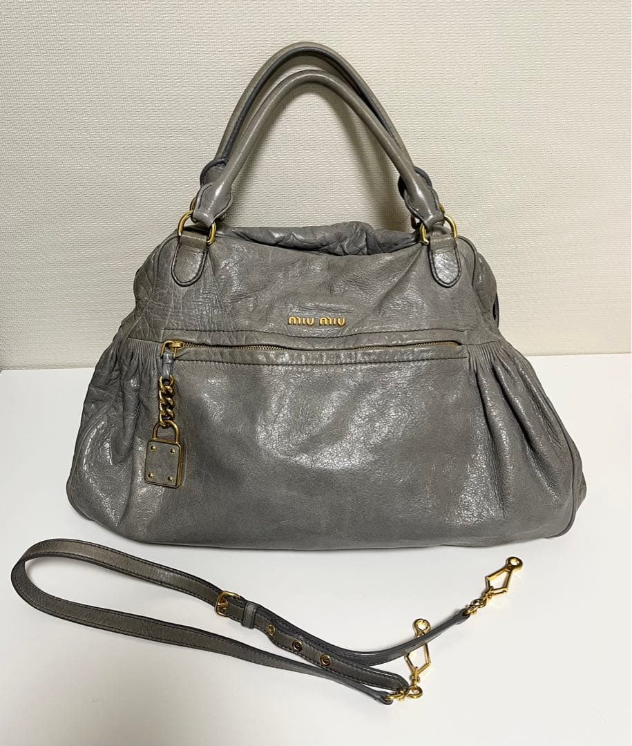 Miu Miu グレー バッグ