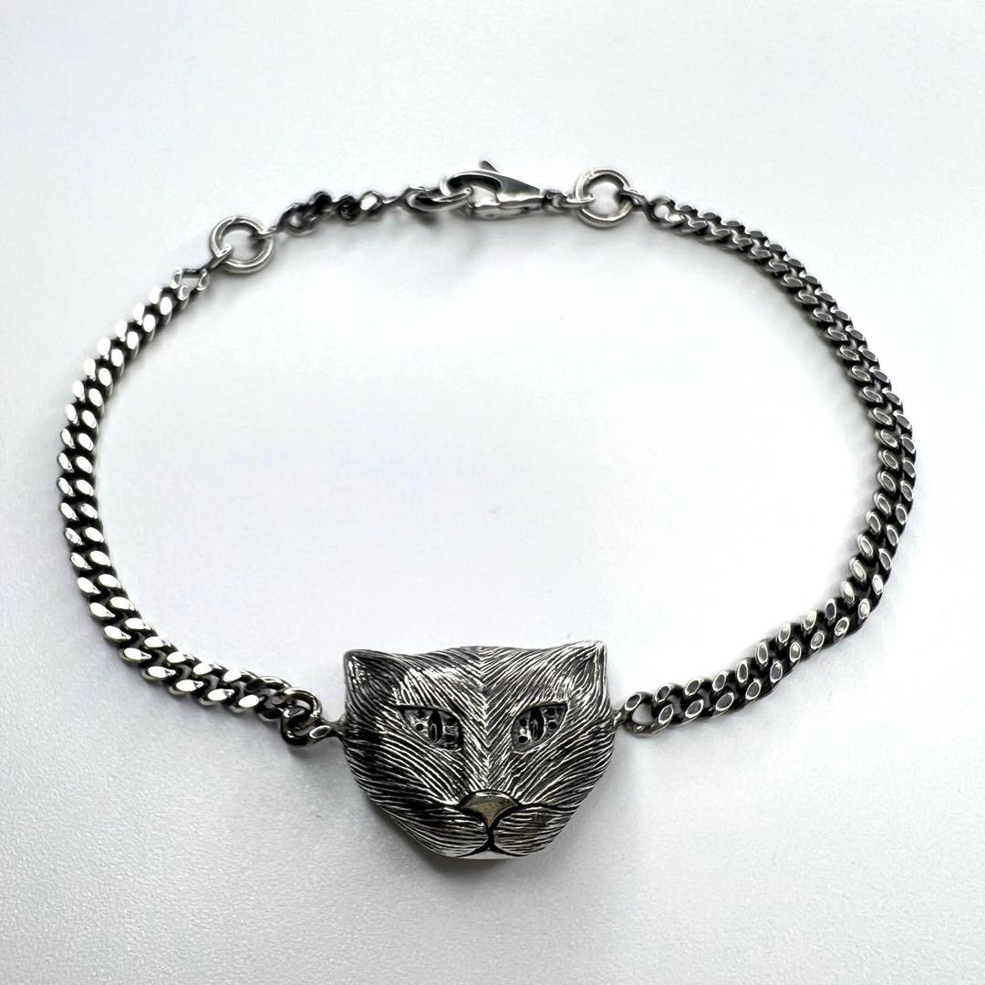 【最終値下げ】美品GUCCI ガーデンキャットヘッド 喜平 ブレスレット.