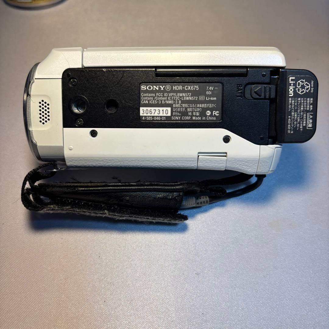 SONY HDR-CX675 ビデオカメラ 本体　SDカード付き(64GB)