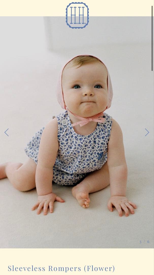 ロンパース・カバーオール house on the hill Rompers flower 60