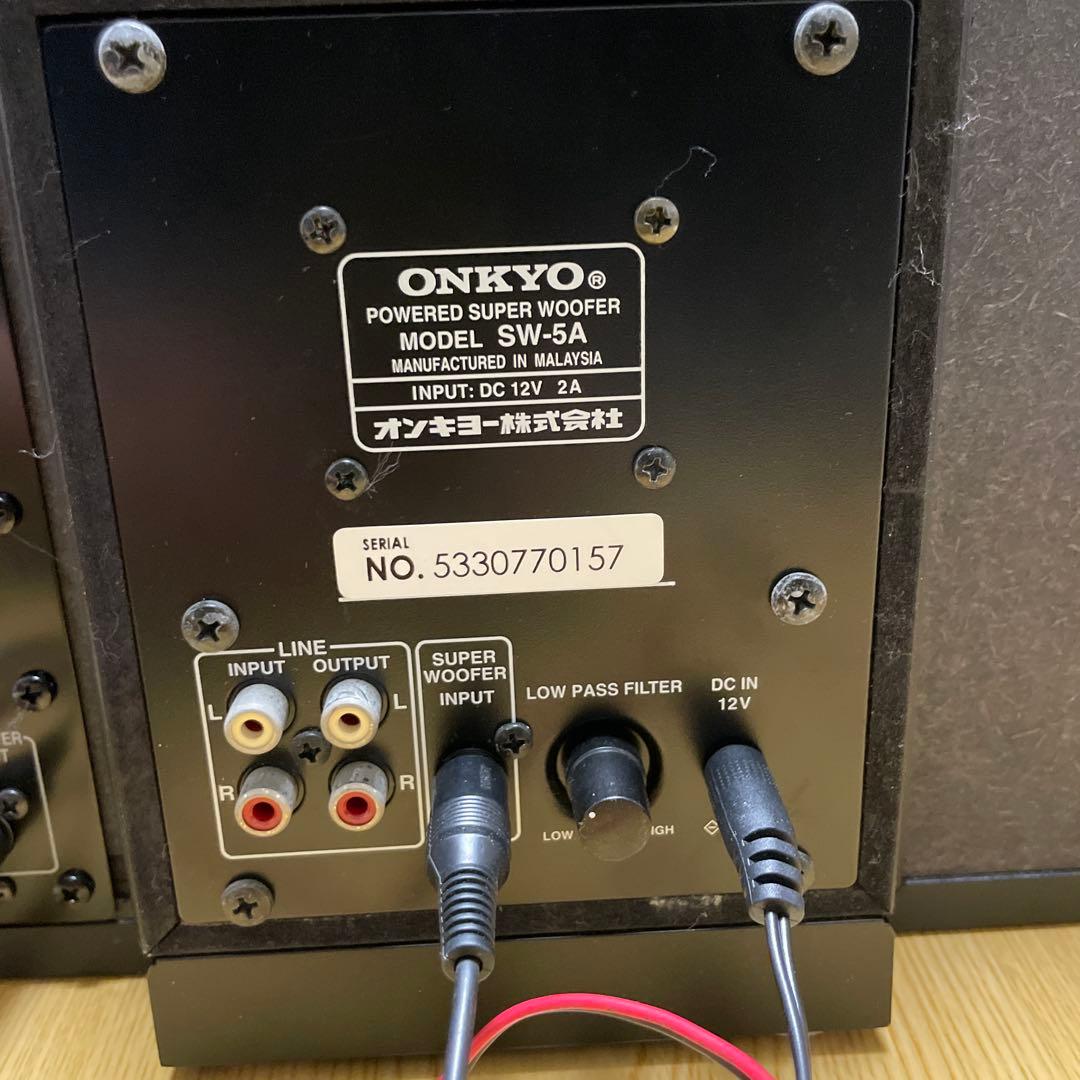 ONKYO GXー100HDとPOWERED SUPERWOOFER SW-5A