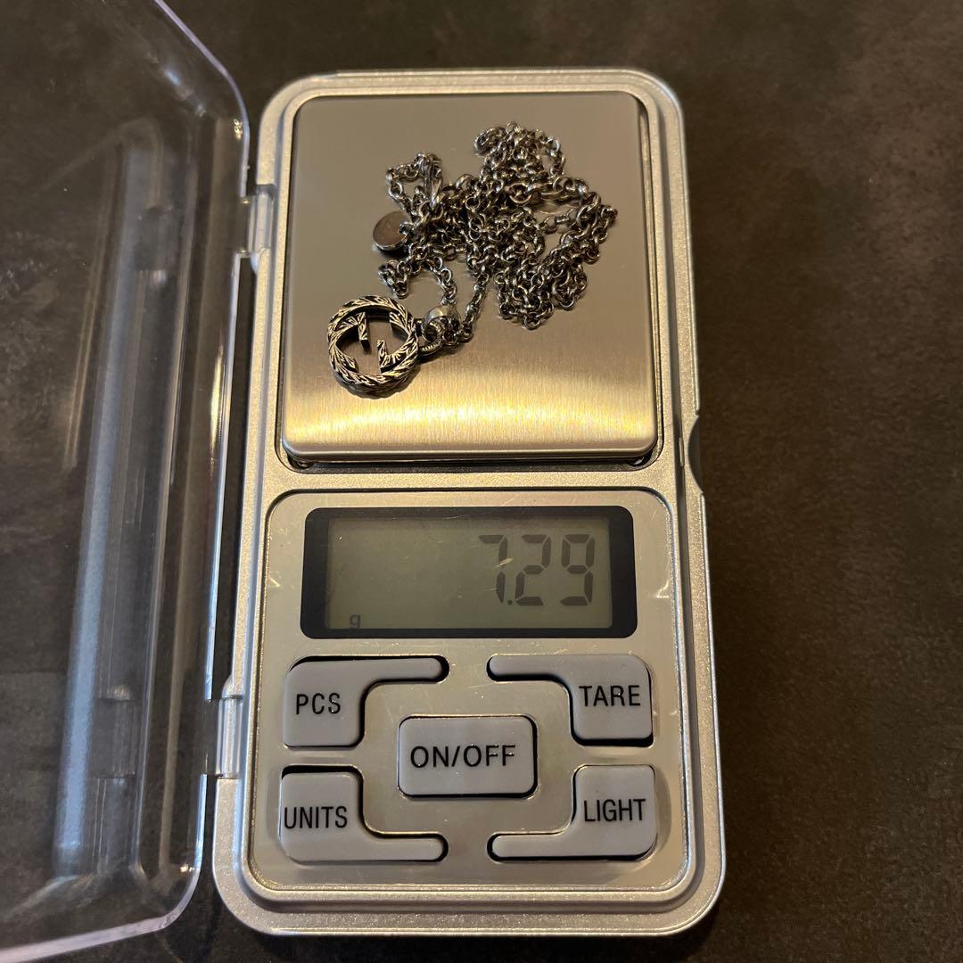 GUCCI グッチ インターロッキングG アラベスク ネックレス Ag925