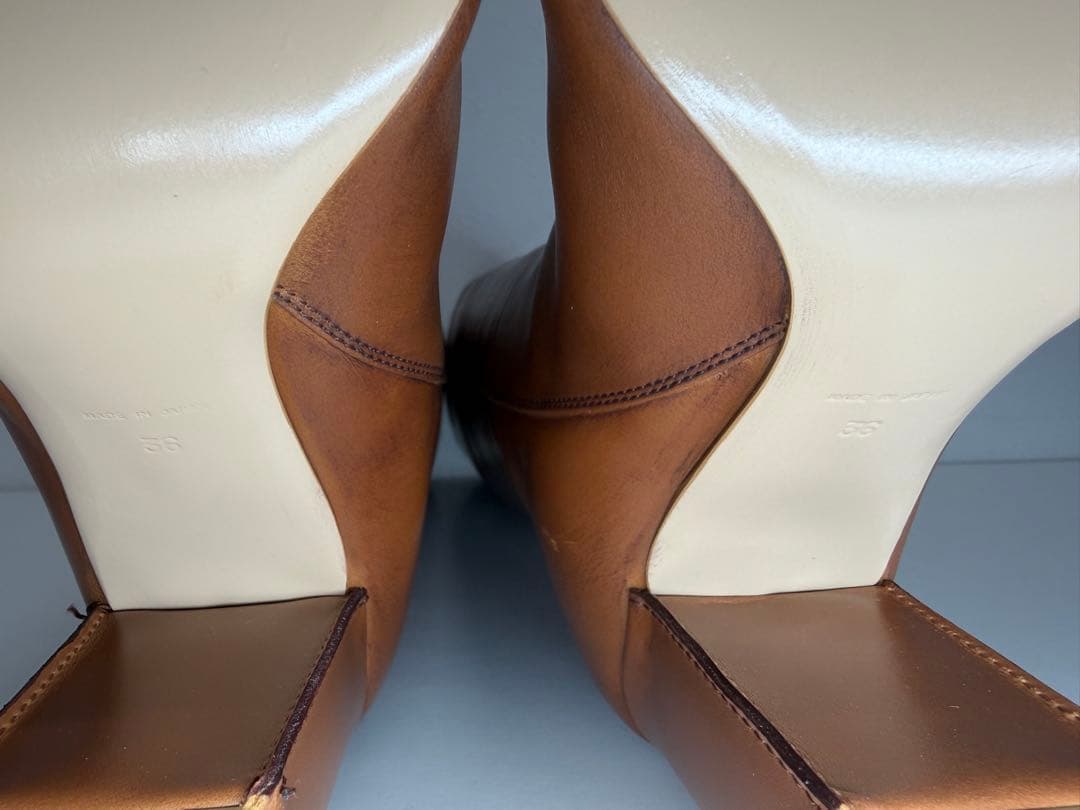 y*♡様 【未使用】 PIPPICHIC ブラウン ロングブーツ 36 23cm