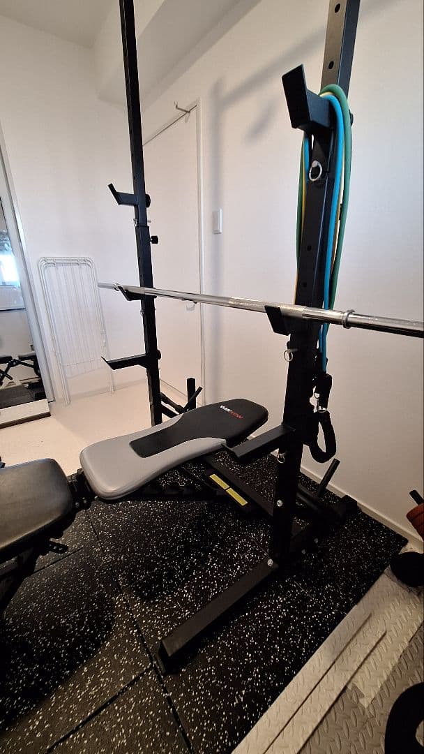 ハーフパワーラック 筋トレ ベンチプレス ぶら下がり健康器 スクワット 懸垂