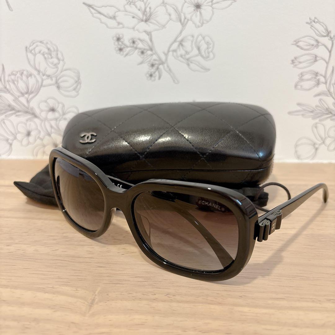 【美品】【外箱・説明書付き】CHANEL サングラス　リボン