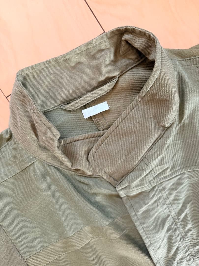 SEEALL ミリタリーコート オリーブ F ドローコード ロング