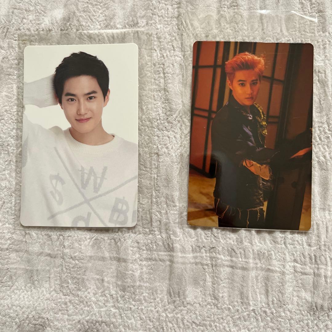 EXO スホ CLEVOS ウェットティッシュ トレカ 2枚 セット