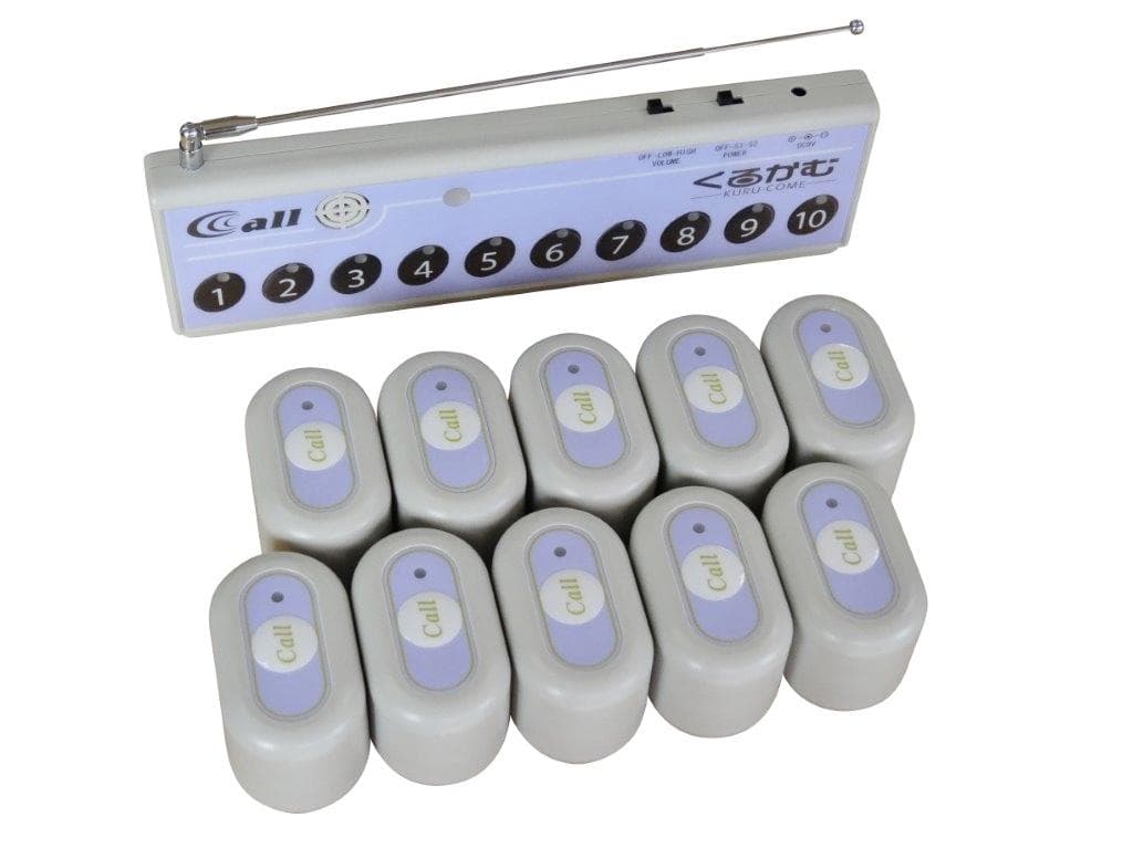 くるかむ10席セット（パープル）ワイヤレスチャイム 美品