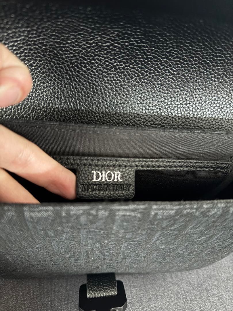 【本体のみ】Dior ブラック サドル メッセンジャーバッグ スモール